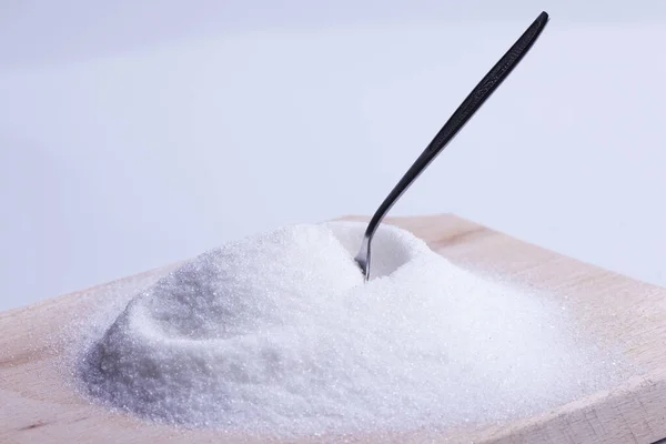 Salt Sugar Teaspoon — Stock Photo, Image