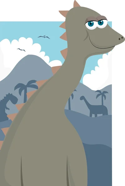Mundo de los dinosaurios — Vector de stock