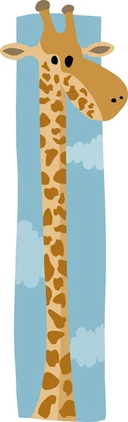 Tall giraffe — Stock Vector