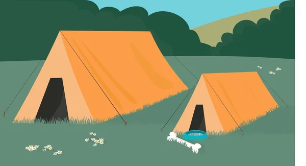 Собачья палатка — стоковый вектор