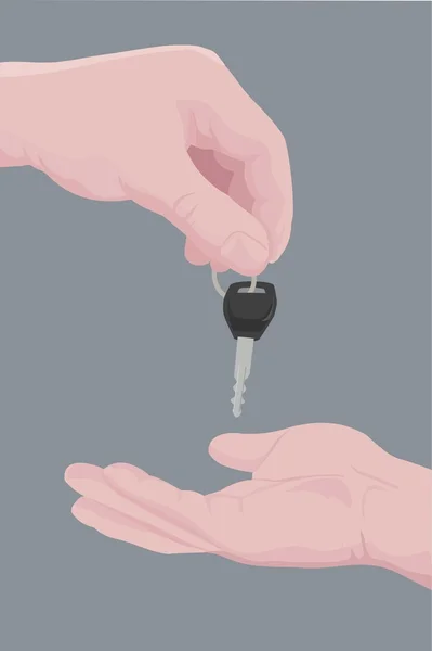 Handing over the keys — Stock Vector