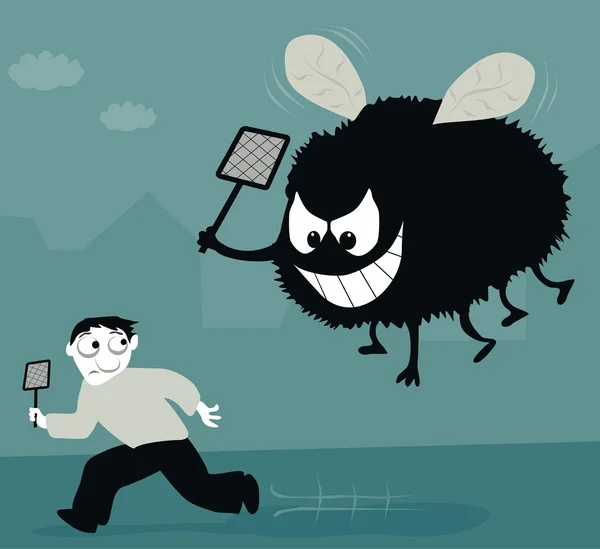 La vengeance de la mouche — Image vectorielle