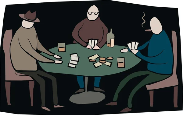 Pokerová hra — Stockový vektor