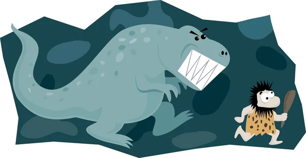 Dinozor kovalayan mağara adamı