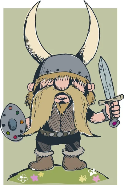 Weinig viking — Stockvector