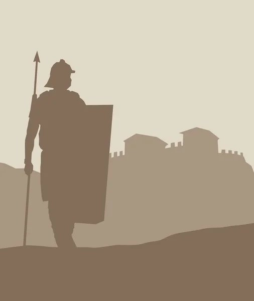 Romalı asker siluet