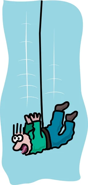 Bungee jump — Stock Vector