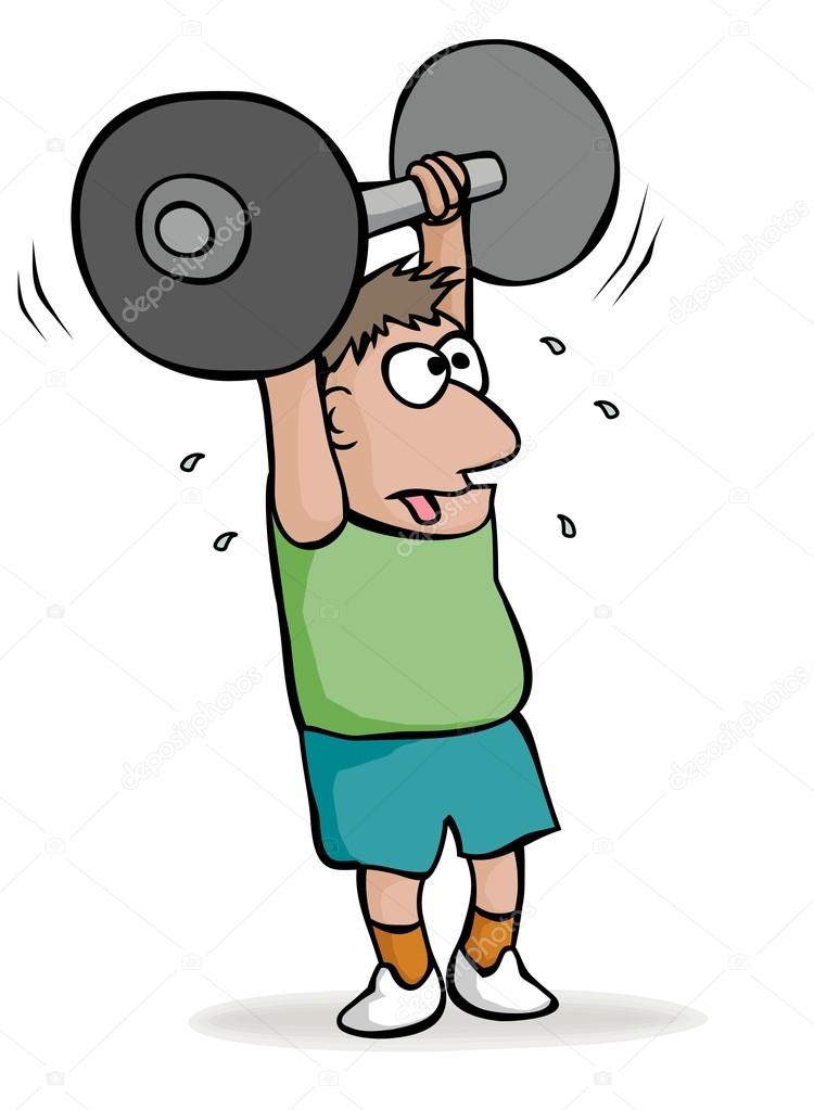 Cartoon weightlifter Stock Vector Image by ©wickerwood 67234781