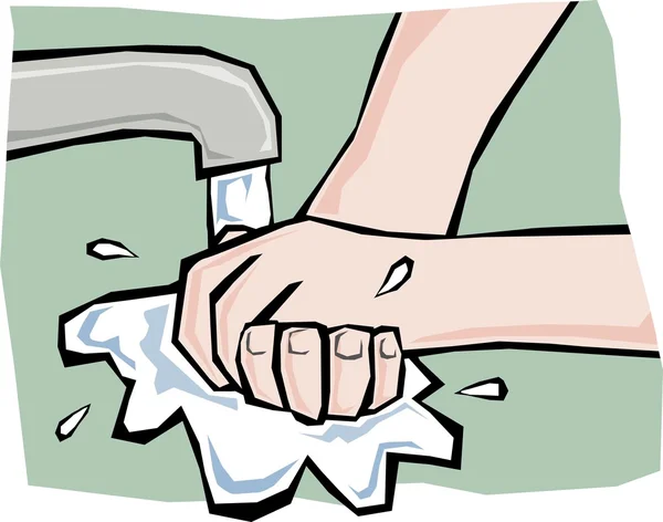 Washing hands — Stock Vector
