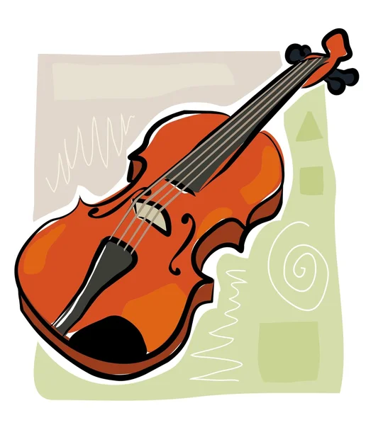 Skissartad violin — Stock vektor