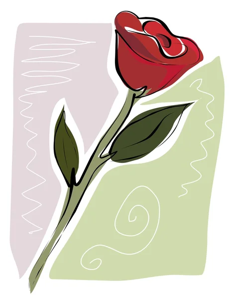 Rose croquante — Image vectorielle