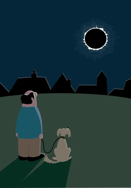 Éclipse solaire regarder — Image vectorielle