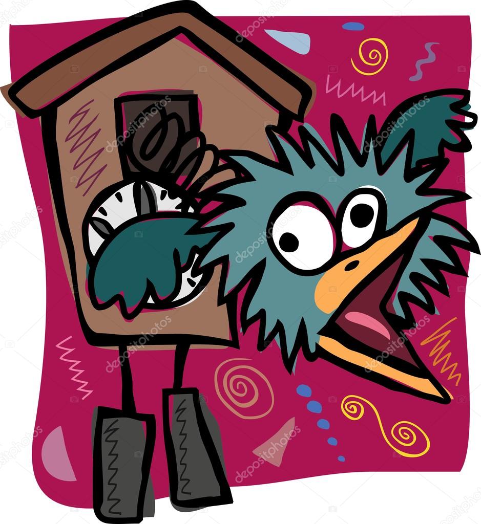 Reloj de cuco Zany Vector de stock #67502313 de ©wickerwood