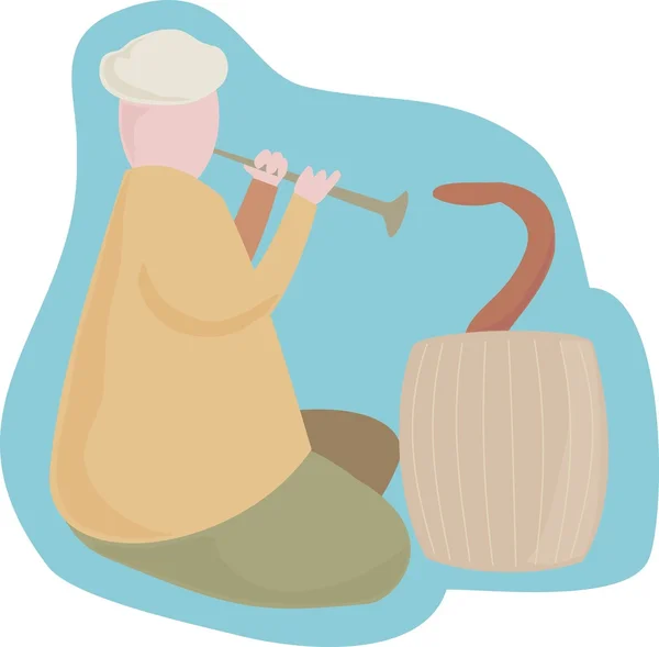 Snake charmer — Stock Vector