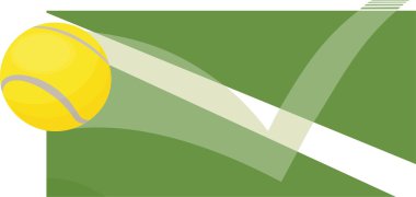 Tenis topu dışarı