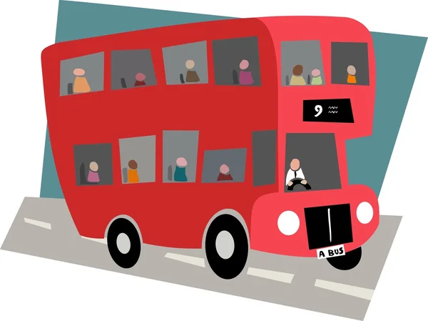 London bus — Stock Vector