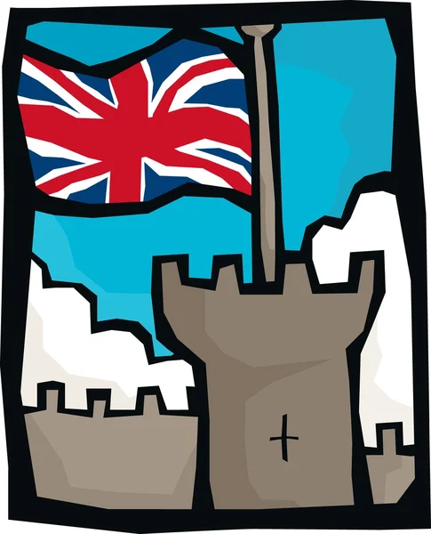 英国城堡标志 — 图库矢量图片#