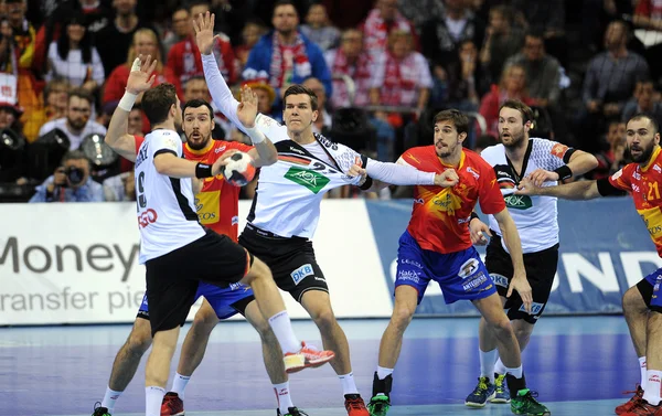 Handball européen Allemagne Espagne — Photo