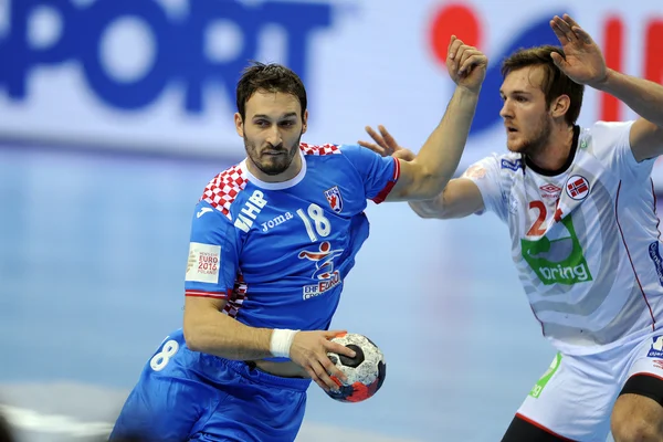 European Handball Norway Croatia — Stock Photo, Image