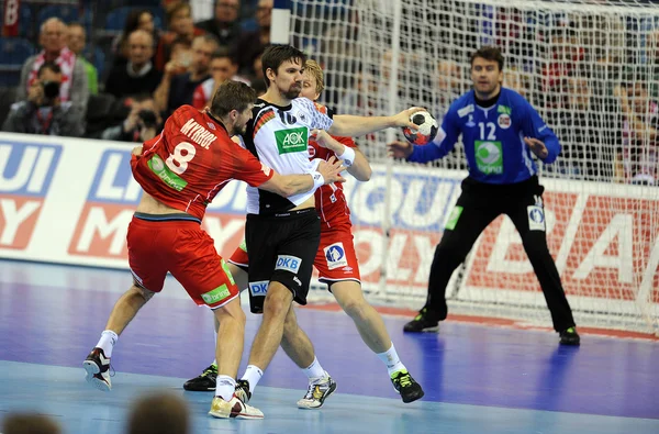 I handboll Tyskland Norge — Stockfoto