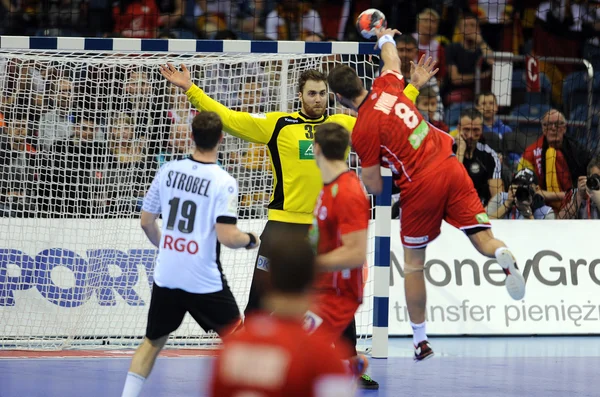 European Handball Germany Norway — Stock Photo, Image