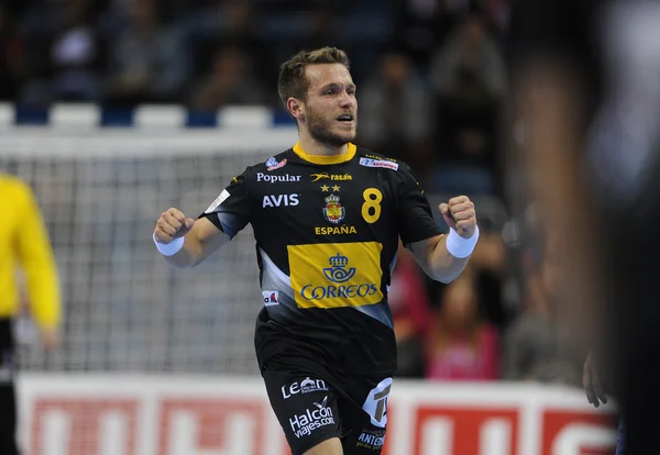 I handboll Spanien Kroatien — Stockfoto