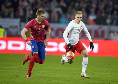 Dostu futbol oyun Polonya - Sırbistan