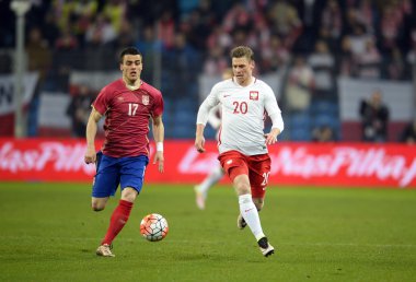 Dostu futbol oyun Polonya - Sırbistan