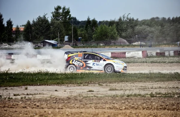 Medientreffen Rallycross-Training — Stockfoto