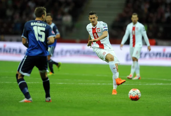 Voetbalbeker qualifiers Polen VS Gibraltar — Stockfoto