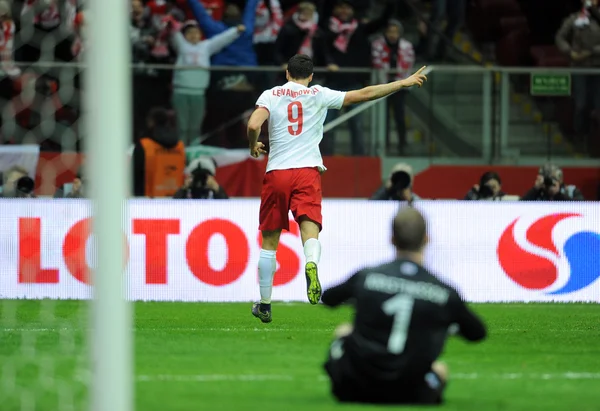 Friendly game Poland - Iceland — Stock Photo, Image