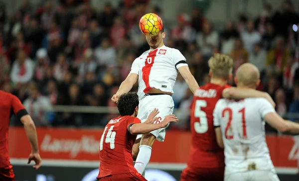 Partido amistoso Polonia - República Checa — Foto de Stock