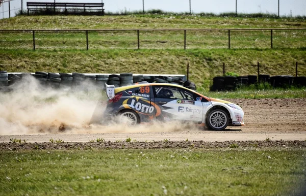 Rallycross szkolenia spotkanie mediów — Zdjęcie stockowe