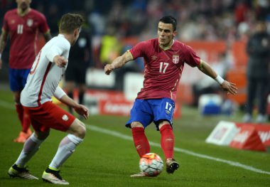 Dostu futbol oyun Polonya - Sırbistan