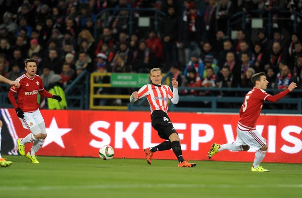 Erste Fußball-Liga wisla vs cracovia — Stockfoto