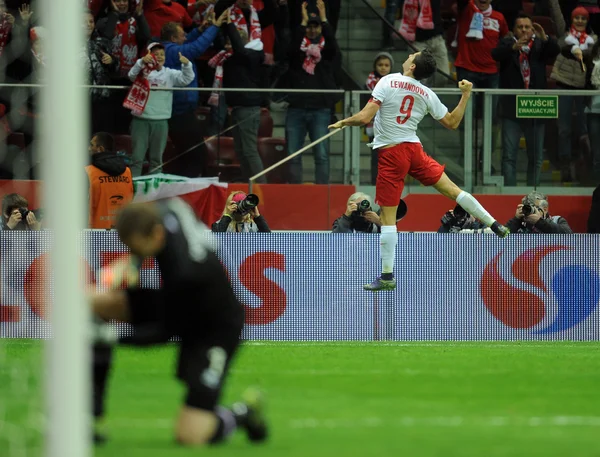 Friendly game Poland - Iceland — Stock Photo, Image