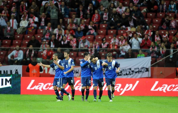 Fussball-Cup-Quali Polen gegen Gibraltar — Stockfoto