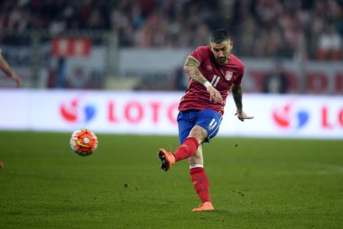 Dostu futbol oyun Polonya - Sırbistan