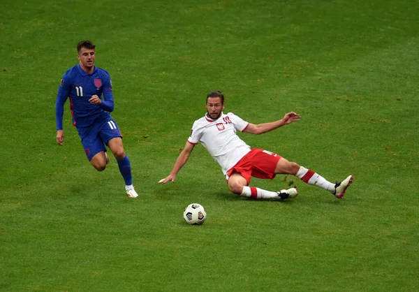 Warsaw Polónia Setembro 2021 Copa Mundo 2022 Qatar Fase Qualificação — Fotografia de Stock