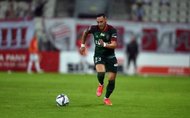 CRACOV, POLAND - Polonya Futbol Ligi maçı Krakovia Krakow - Slask Wroclaw, Victor Garcia (Slask Wroclaw) 