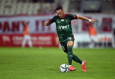 CRACOV, POLAND - Polonya Futbol Ligi maçı Krakovia Krakow - Slask Wroclaw, Victor Garcia (Slask Wroclaw) 