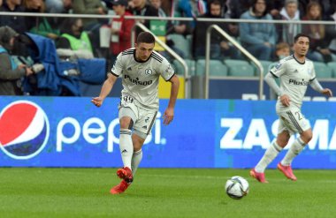 WARsaw, POLAND - 19 Eylül 2021: Polonya Futbol Ligi maçı Legia Warszawa - Gornik Leczna, Bartosz Slisz (Legia Warszawa)