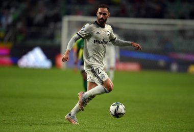 WARsaw, POLAND - 19 Eylül 2021: Polonya Futbol Ligi oyunu Legia Warszawa - Gornik Leczna, Rafael Lopes (Legia Warszawa) 