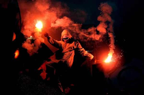 Futbol holiganlar — Stok fotoğraf