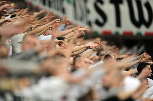 Fußballfans — Stockfoto