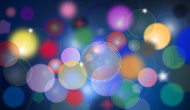 Renkli soyut serin duvar kağıdı Bubbles