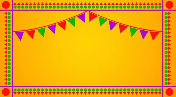 Celebration Greetings on Yellow Background — Stock Photo, Image