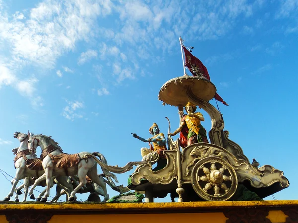 Lord Krishna Bhagavadgita Arjuna savaş alanında Kurukshetra, vaaz