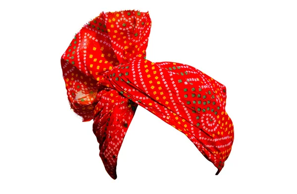 Kırmızı yazdırılan Punjabi Türban