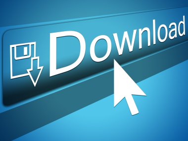 Fare imlecini download metin Web tarayıcısı adres çubuğuna, ok işaretçi işaret